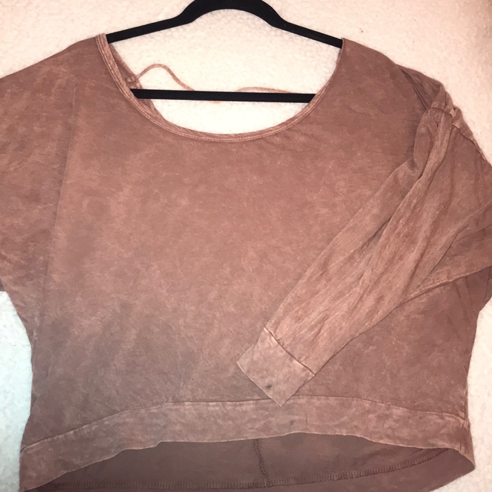cute mauve shirt half length sleeves